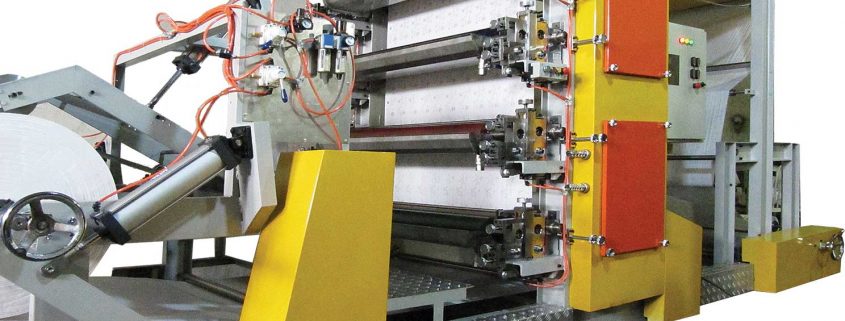 دستگاه چاپ چهار رنگ دستمال کاغذی و نایلون